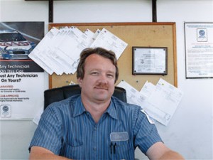 Robert Anderson sitting in his office